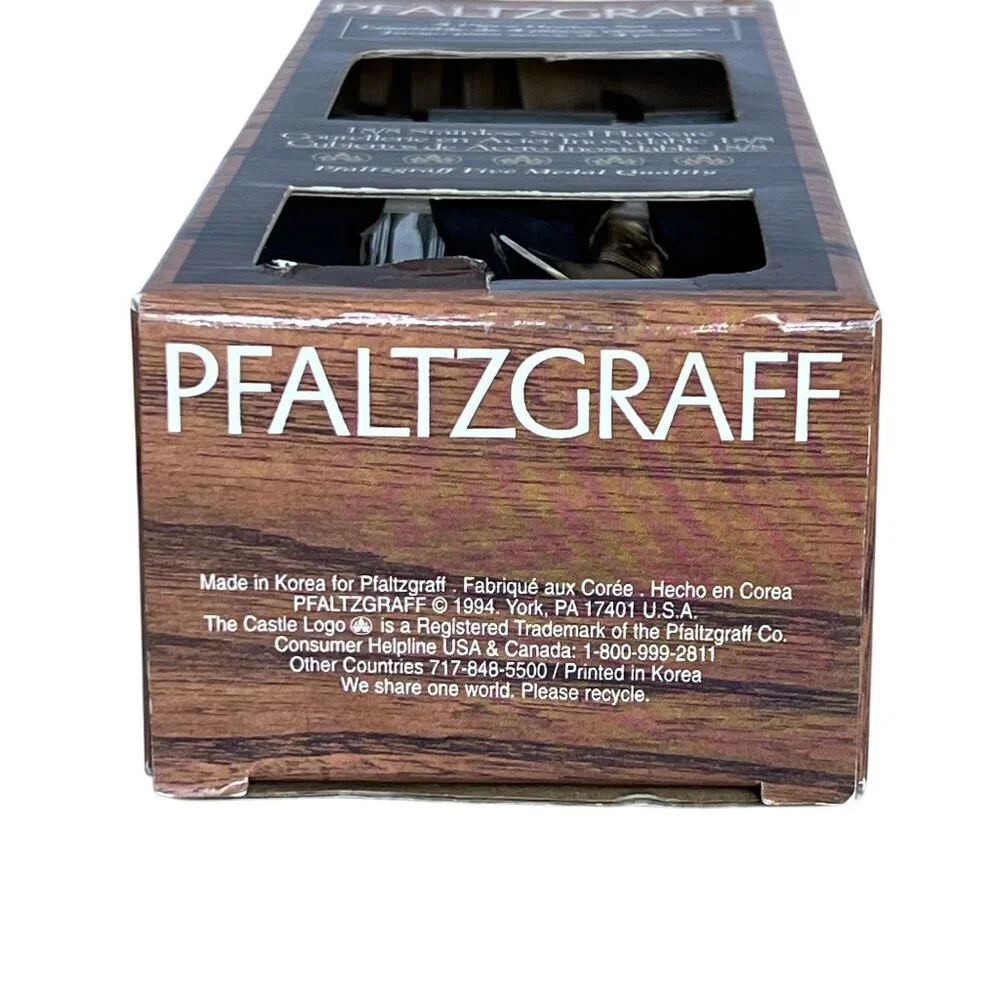 Pfaltzgraff New 4 Pc Hostess Set 18/8 Stainless Steel Flatware 09670700 Holidays
